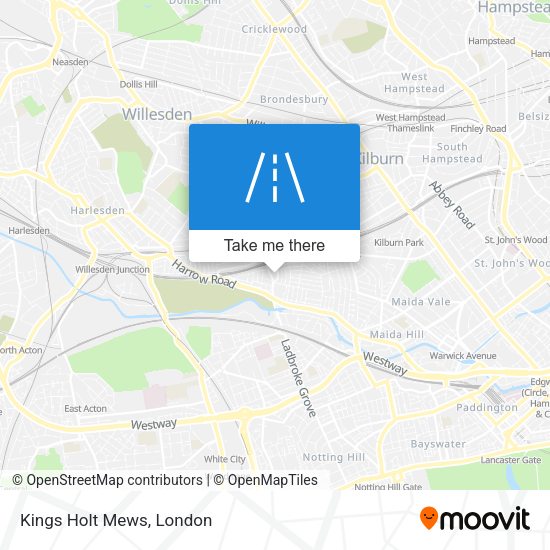 Kings Holt Mews map