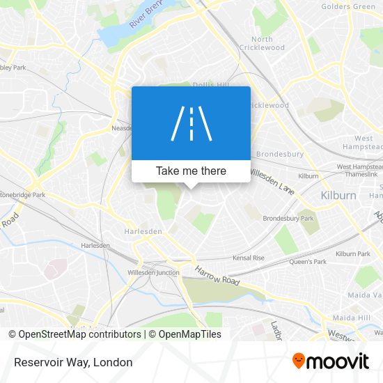 Reservoir Way map