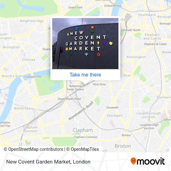 New Covent Garden Market map