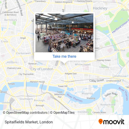 Spitalfields Market map