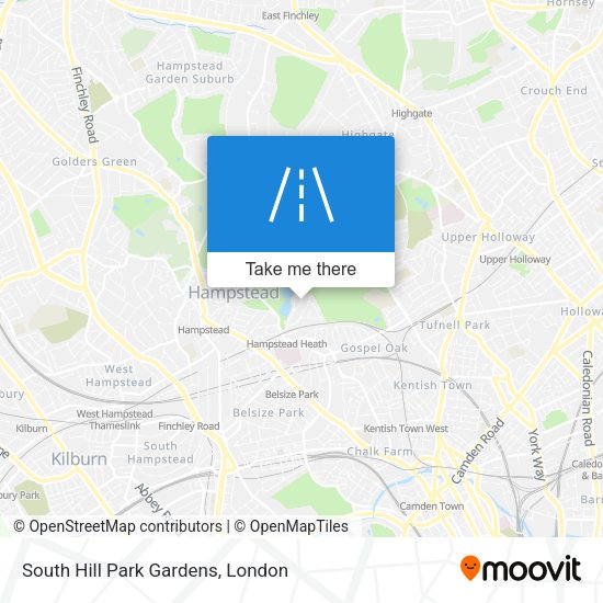 South Hill Park Gardens map