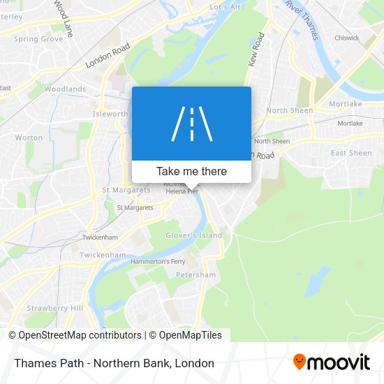 Thames Path - Northern Bank map