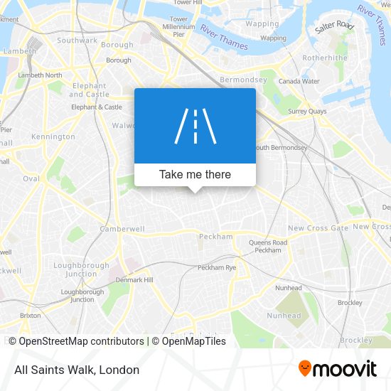 All Saints Walk map