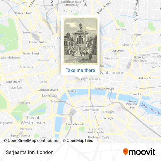 Serjeants Inn map