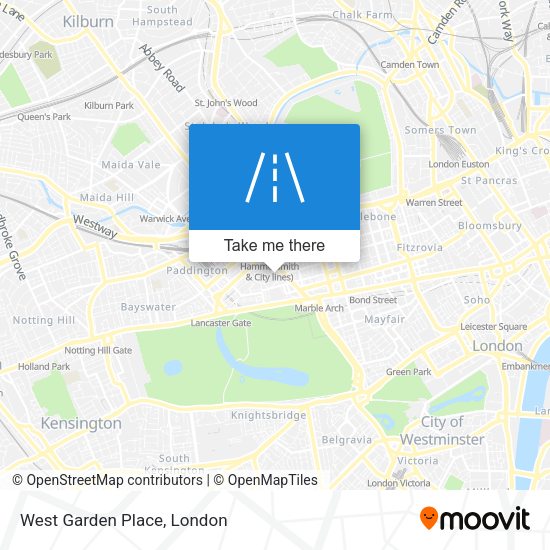 West Garden Place map