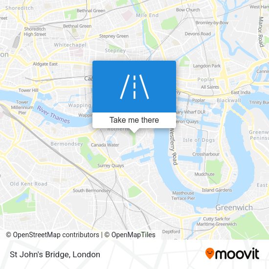 St John's Bridge map