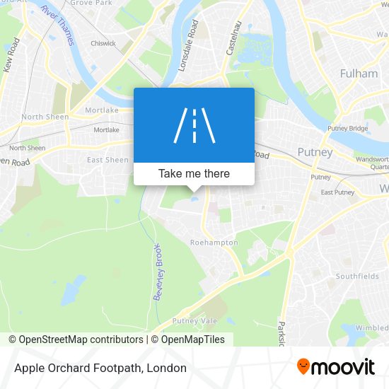 Apple Orchard Footpath map