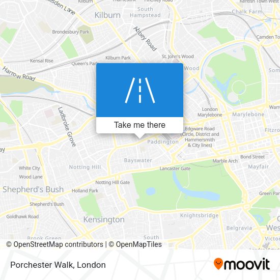 Porchester Walk map