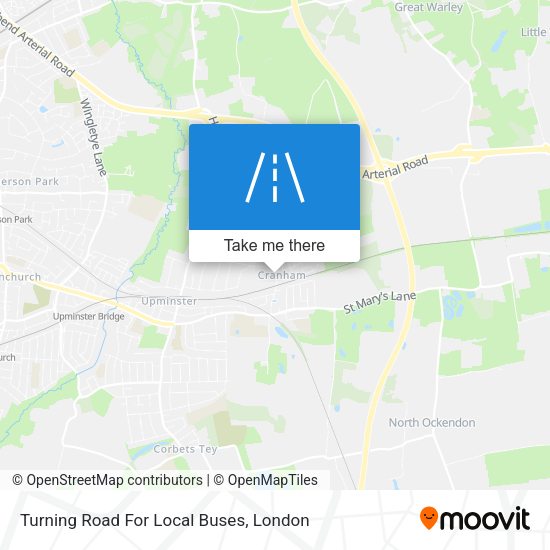 Turning Road For Local Buses map