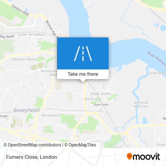 Furners Close map