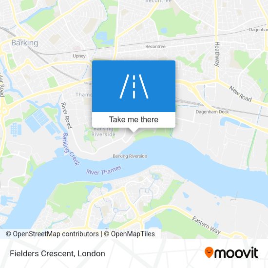Fielders Crescent map
