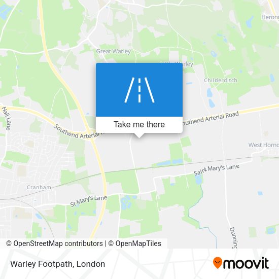 Warley Footpath map