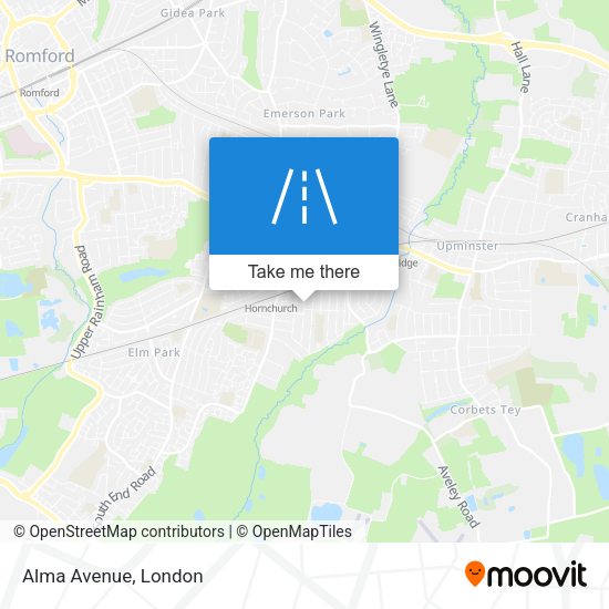 Alma Avenue map