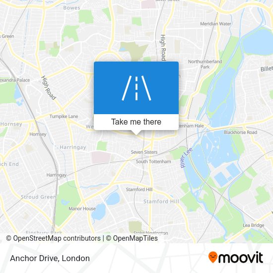Anchor Drive map