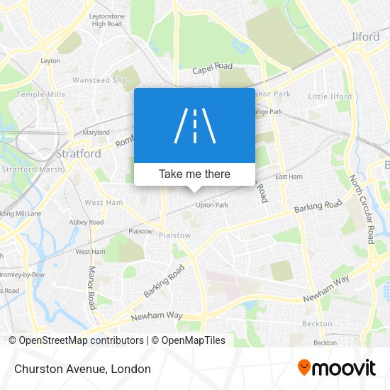 Churston Avenue map