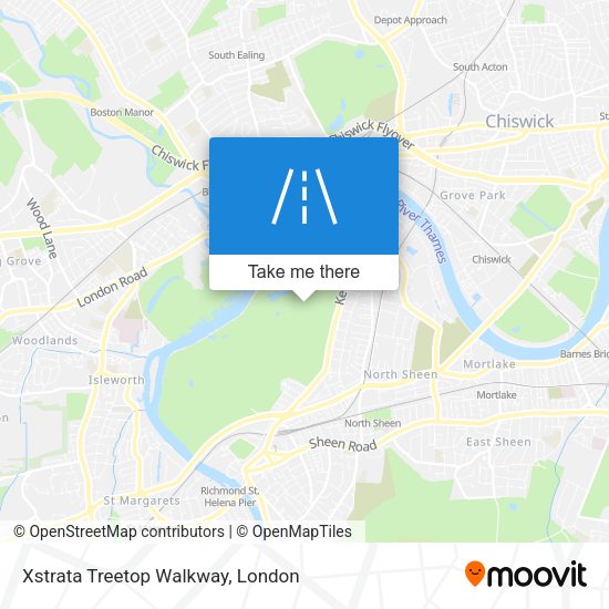 Xstrata Treetop Walkway map