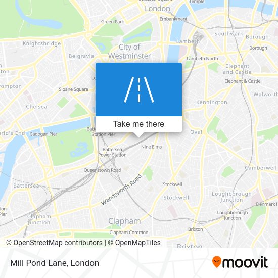 Mill Pond Lane map