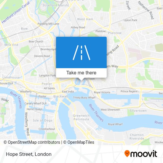 Hope Street map