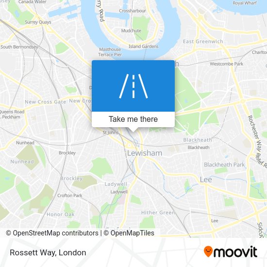 Rossett Way map