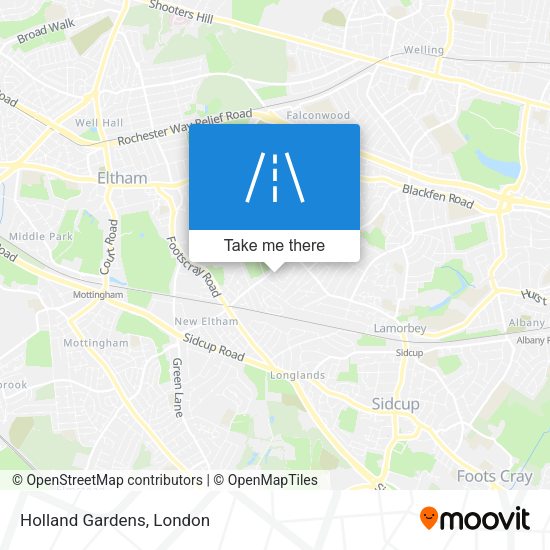 Holland Gardens map