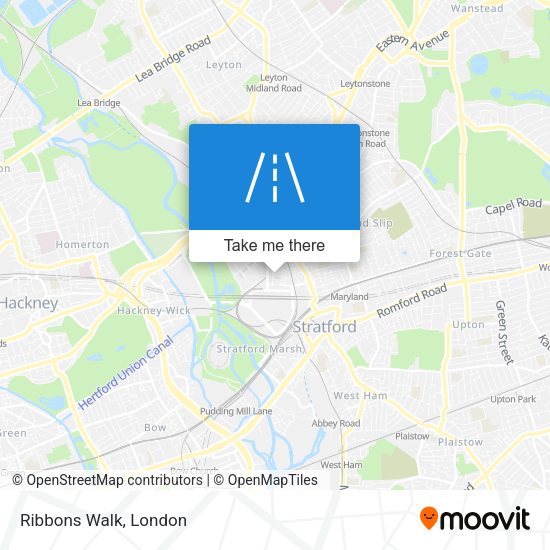 Ribbons Walk map