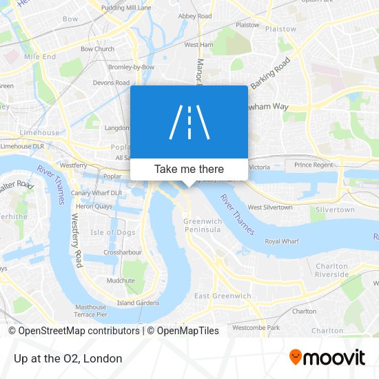 Up at the O2 map