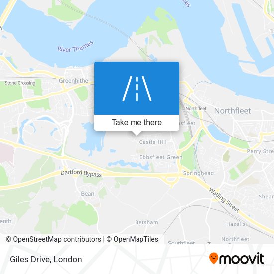 Giles Drive map