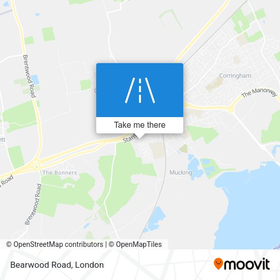 Bearwood Road map