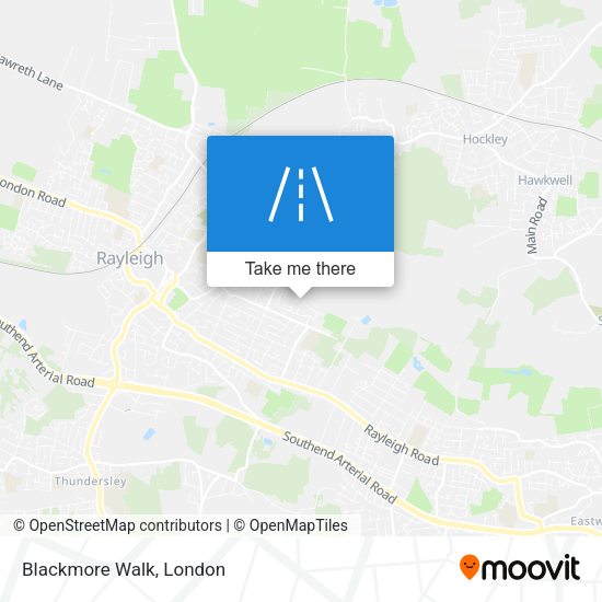 Blackmore Walk map
