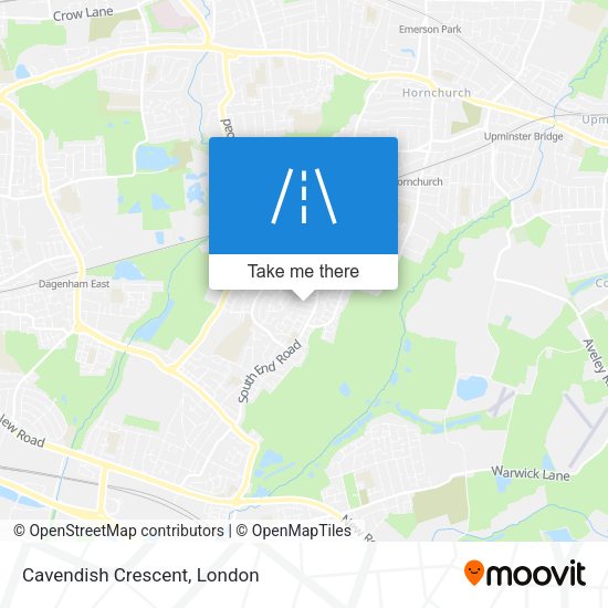 Cavendish Crescent map