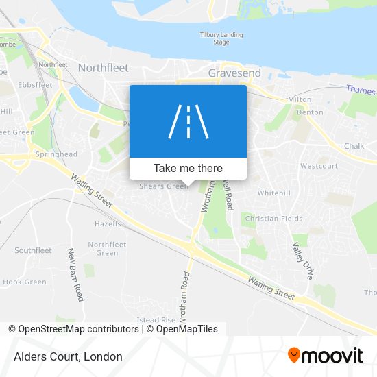 Alders Court map