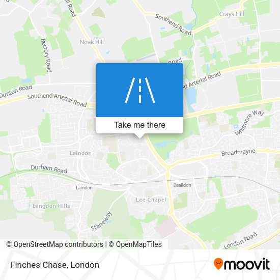 Finches Chase map