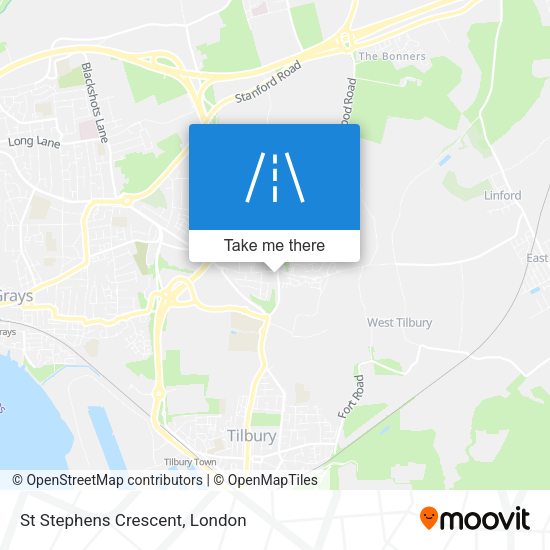 St Stephens Crescent map