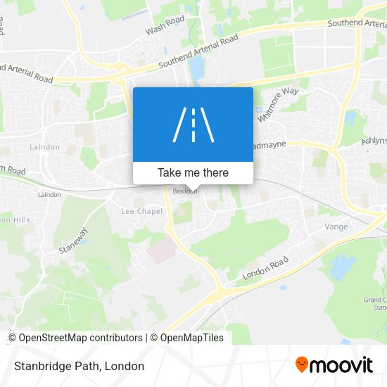 Stanbridge Path map