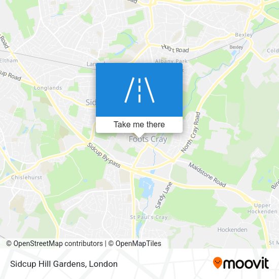 Sidcup Hill Gardens map