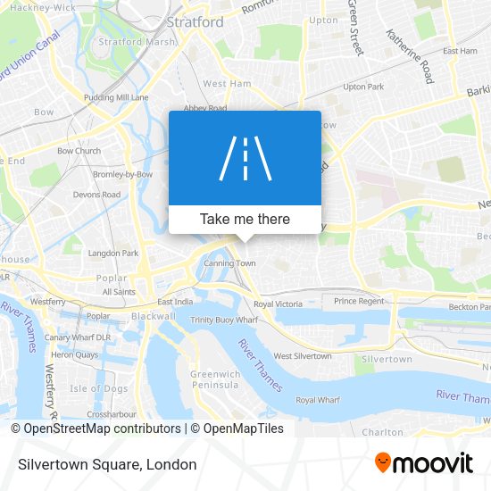 Silvertown Square map