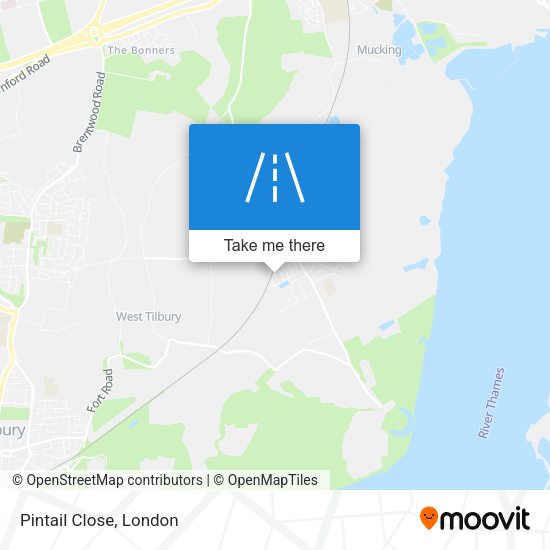Pintail Close map
