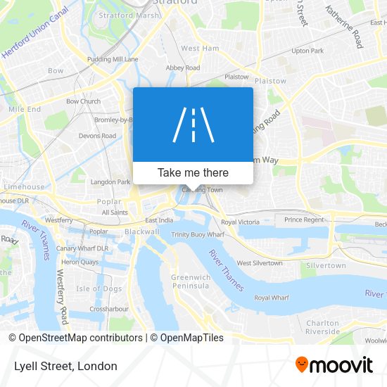 Lyell Street map