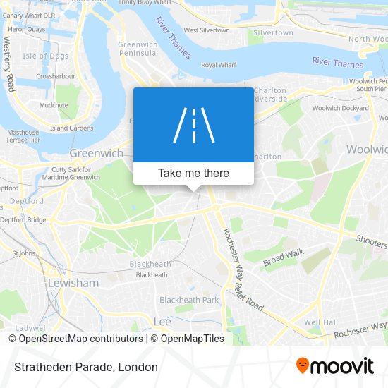 Stratheden Parade map