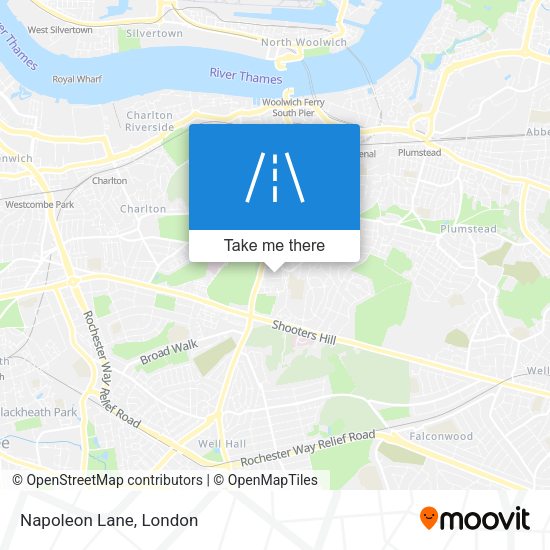 Napoleon Lane map