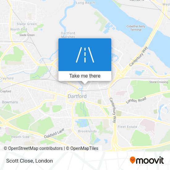 Scott Close map