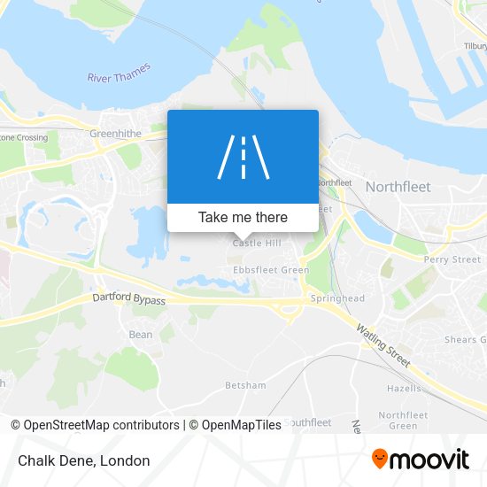 Chalk Dene map
