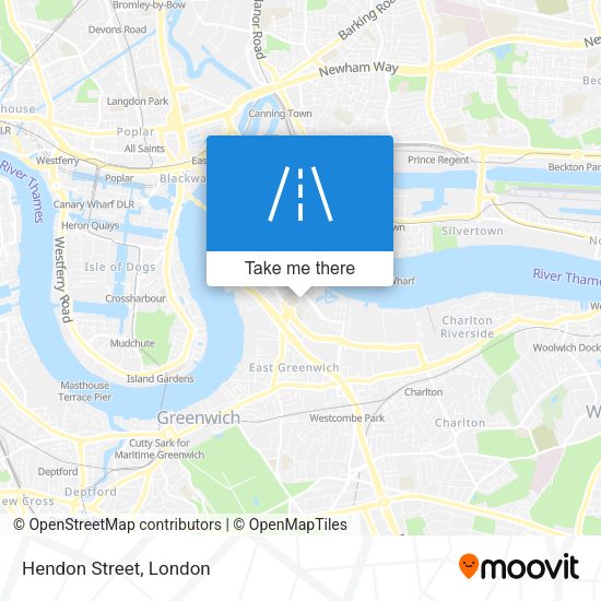 Hendon Street map