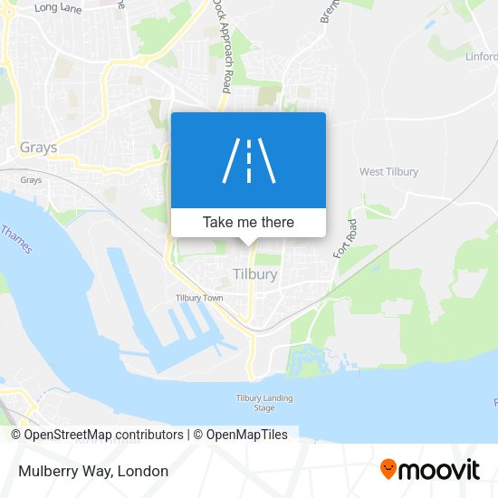 Mulberry Way map