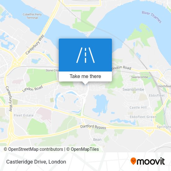 Castleridge Drive map