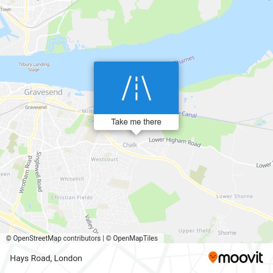 Hays Road map