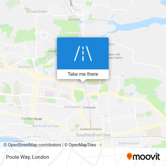 Poole Way map