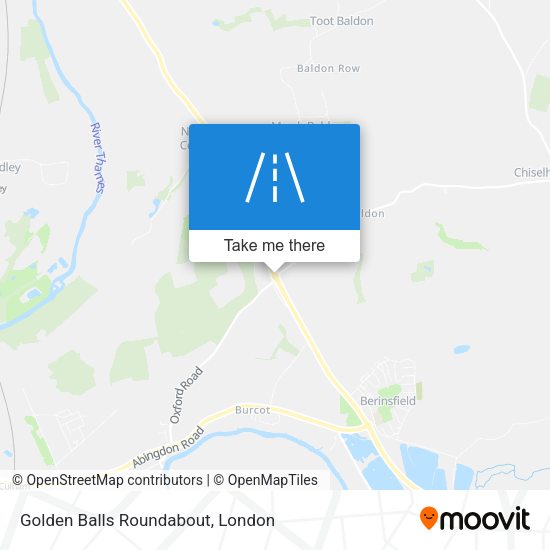 Golden Balls Roundabout map