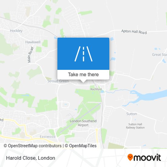 Harold Close map