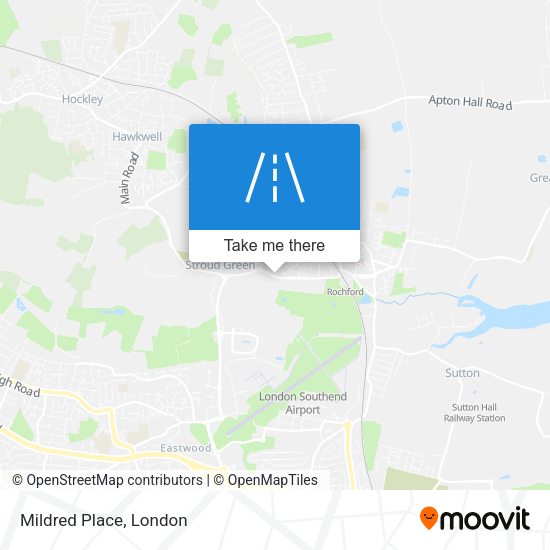 Mildred Place map